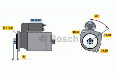BOSCH 0986022260 -  Стартер