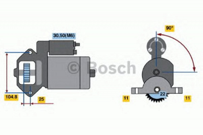 BOSCH 0986022561 -  Стартер