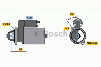 BOSCH 0986022611 -  Стартер
