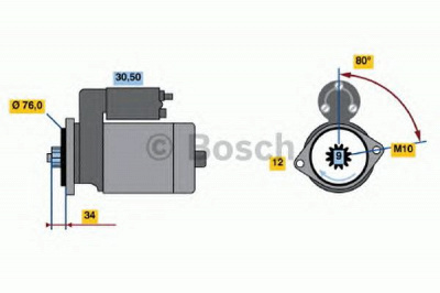 BOSCH 0986022621 -  Стартер
