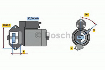 BOSCH 0986022670 -  Стартер