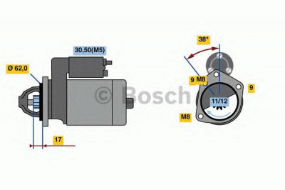 BOSCH 0986022790 -  Стартер