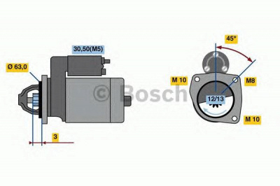 BOSCH 0986022800 -  Стартер
