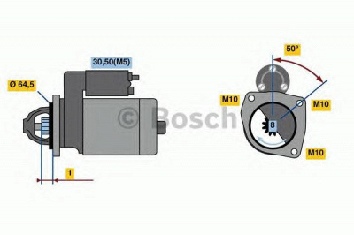 BOSCH 0986022810 -  Стартер