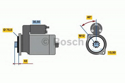 BOSCH 0986022950 -  Стартер