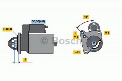 BOSCH 0986023050 -  Стартер