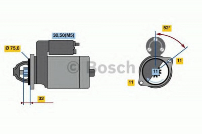BOSCH 0986023250 -  Стартер