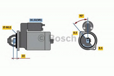 BOSCH 0986023660 -  Стартер