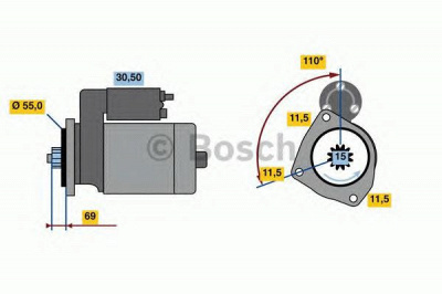 BOSCH 0986023670 -  Стартер