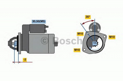 BOSCH 0986023850 -  Стартер