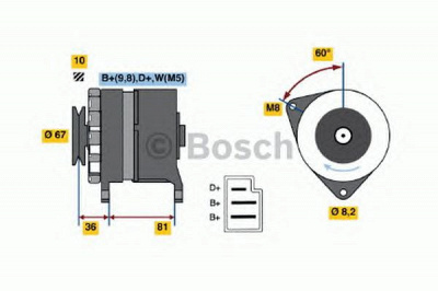 BOSCH 0986030760 -  Генератор