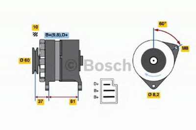 BOSCH 0986030780 -  Генератор