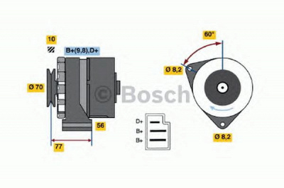 BOSCH 0986031390 -  Генератор