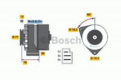 BOSCH 0986031430 -  Генератор