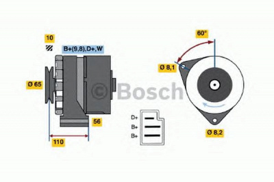 BOSCH 0986031500 -  Генератор