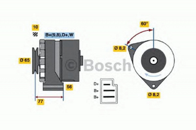 BOSCH 0986031510 -  Генератор
