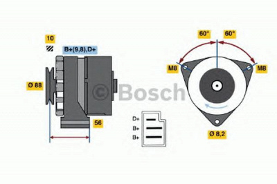 BOSCH 0986031550 -  Генератор