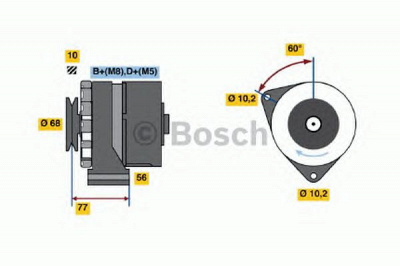 BOSCH 0986033140 -  Генератор