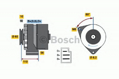 BOSCH 0986033180 -  Генератор