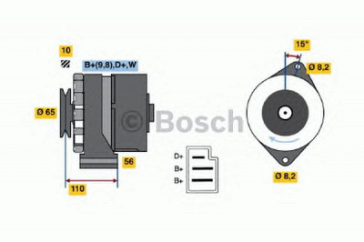 BOSCH 0986033350 -  Генератор