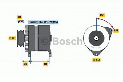 BOSCH 0986034140 -  Генератор