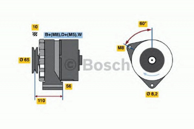 BOSCH 0986034500 -  Генератор