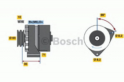 BOSCH 0986034700 -  Генератор