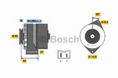 BOSCH 0986034761 -  Генератор