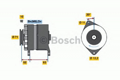 BOSCH 0986035020 -  Генератор