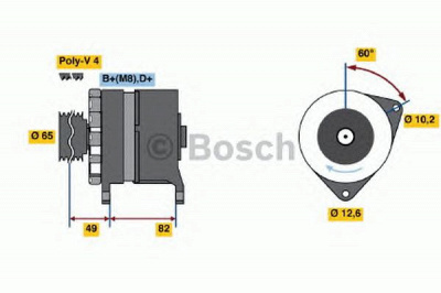 BOSCH 0986035720 -  Генератор