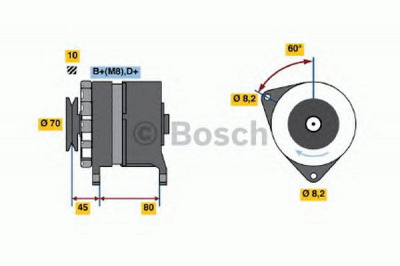 BOSCH 0986035750 -  Генератор