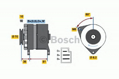 BOSCH 0986036010 -  Генератор
