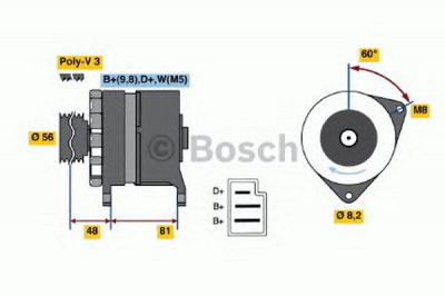 BOSCH 0986036060 -  Генератор