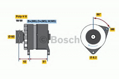 BOSCH 0986036160 -  Генератор