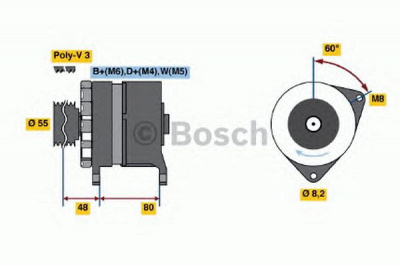 BOSCH 0986036191 -  Генератор