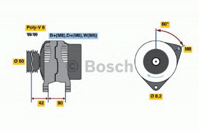 BOSCH 0986036690 -  Генератор