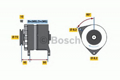 BOSCH 0986036760 -  Генератор