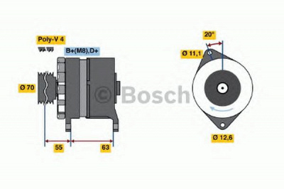BOSCH 0986036780 -  Генератор