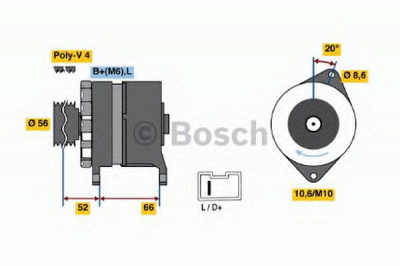 BOSCH 0986036851 -  Генератор