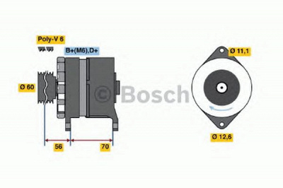 BOSCH 0986037140 -  Генератор