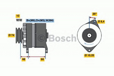 BOSCH 0986037221 -  Генератор