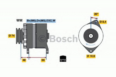 BOSCH 0986037241 -  Генератор