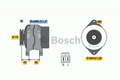 BOSCH 0986037491 -  Генератор