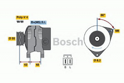 BOSCH 0986037731 -  Генератор