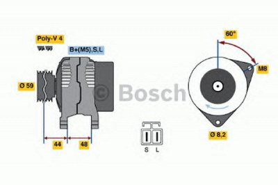 BOSCH 0986037981 -  Генератор