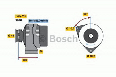 BOSCH 0986038230 -  Генератор
