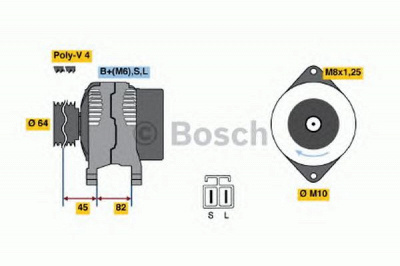 BOSCH 0986038281 -  Генератор
