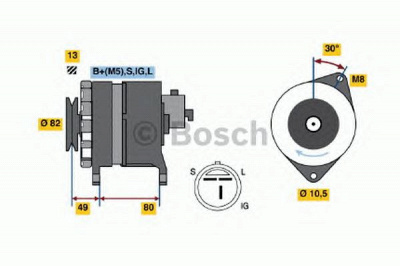 BOSCH 0986038491 -  Генератор