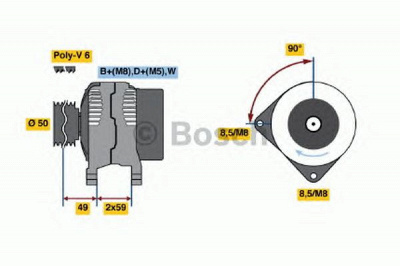 BOSCH 0986038610 -  Генератор