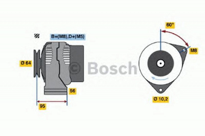 BOSCH 0986038730 -  Генератор